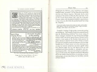 THE MARION PRESS, A SURVEY AND A CHECKLIST.