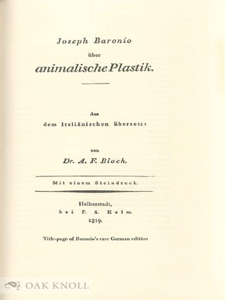 ON GRAFTING IN ANIMALS (DEGLI INNESTI ANIMALI).