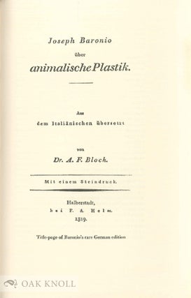 ON GRAFTING IN ANIMALS (DEGLI INNESTI ANIMALI).