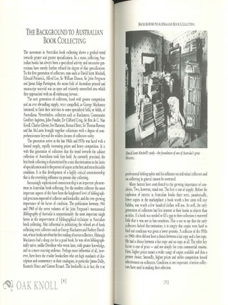 AUSTRALIAN RARE BOOKS 1788-1900