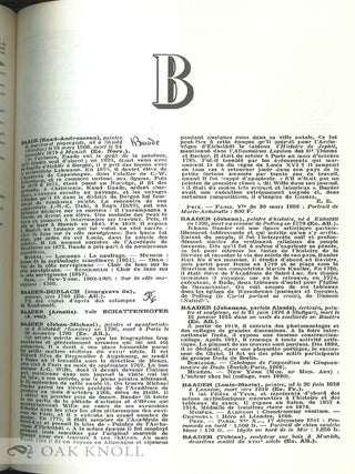 DICTIONNAIRE CRITIQUE ET DOCUMENTAIRE DES PEINTRES, SCULPTEURS, DESSINATEURS ET GRAVEURS DE TOUS LES TEMPS ET DE TOUS LES PAYS.