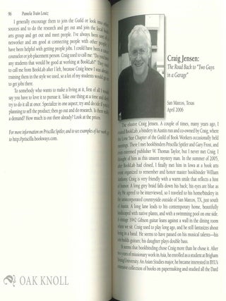 THE THREAD THAT BINDS: INTERVIEWS WITH PRIVATE PRACTICE BOOKBINDERS.