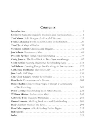 THE THREAD THAT BINDS: INTERVIEWS WITH PRIVATE PRACTICE BOOKBINDERS.