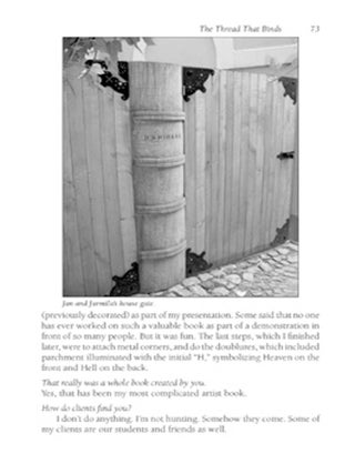 THE THREAD THAT BINDS: INTERVIEWS WITH PRIVATE PRACTICE BOOKBINDERS.