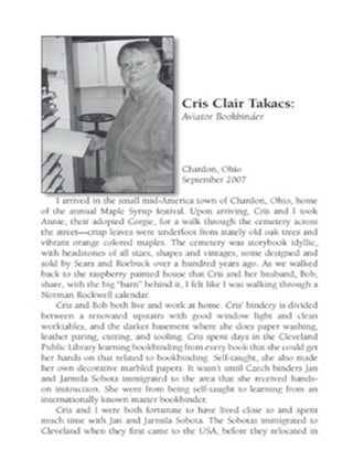 THE THREAD THAT BINDS: INTERVIEWS WITH PRIVATE PRACTICE BOOKBINDERS.