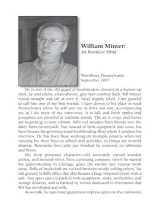 THE THREAD THAT BINDS: INTERVIEWS WITH PRIVATE PRACTICE BOOKBINDERS.