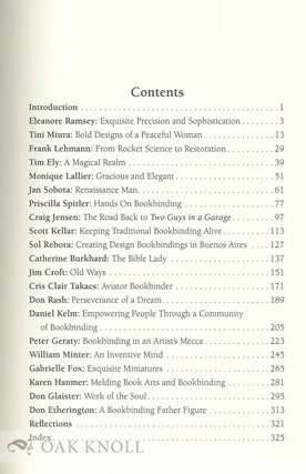 THE THREAD THAT BINDS: INTERVIEWS WITH PRIVATE PRACTICE BOOKBINDERS.