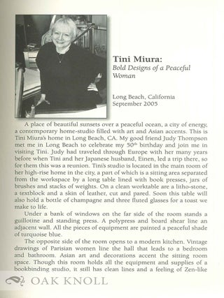THE THREAD THAT BINDS: INTERVIEWS WITH PRIVATE PRACTICE BOOKBINDERS.