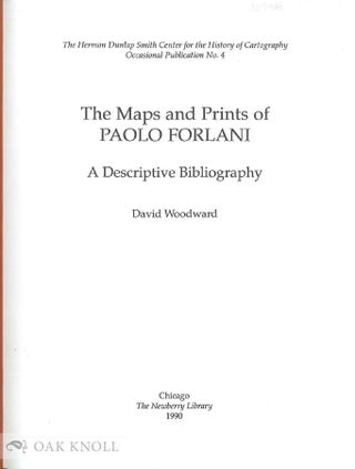 THE MAPS AND PRINTS OF PAOLO FORLANI.
