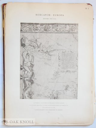DREI KARTEN VON GERHARD MERCATOR; EUROPA-BRITISCHE INSELN-WELTKARTE