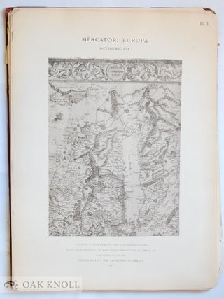 DREI KARTEN VON GERHARD MERCATOR; EUROPA-BRITISCHE INSELN-WELTKARTE