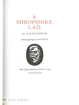 A SHROPSHIRE LAD.