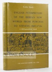 Order Nr. 104118 ENGLISH INTERPRETERS OF THE IBERIAN NEW WORLD FROM PURCHAS TO STEVENS...