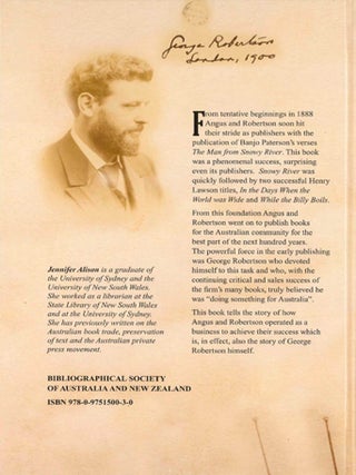 DOING SOMETHING FOR AUSTRALIA: GEORGE ROBERTSON AND THE EARLY YEARS OF ANGUS AND ROBERTSON, PUBLISHERS, 1888-1900