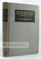 Order Nr. 104433 RICHARD HAKLUYT AND THE ENGLISH VOYAGES. George Bruner Parks