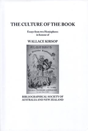 CULTURE OF THE BOOK, ESSAYS FROM TWO HEMISPHERES