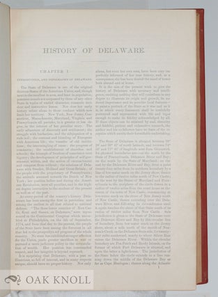 THE HISTORY OF DELAWARE. 1609-1888.