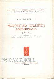 Order Nr. 104848 BIBLIOGRAFIA ANALITICA LEOPARDIANA (1952-1960). Alessandro Tortoreto