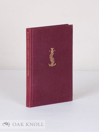 Order Nr. 105234 BRUCE ROGERS: AMERICAN TYPOGRAPHER. Georgia Mansbridge