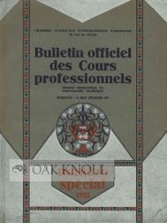 Order Nr. 105400 BULLETIN OFFICIEL DES COURS PROFESSIONNELS