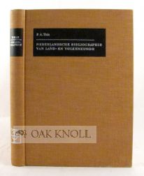 Order Nr. 105586 NEDERLANDSCHE BIBLIOGRAPHIE VAN LAND-EN VOLKENKUNDE. P. A. Tiele