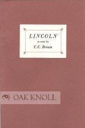 Order Nr. 105614 LINCOLN AS SEEN BY C.C. BROWN. C. C. Brown