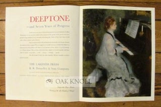 Order Nr. 105837 NEW SPECIMEN OF DEEPTONE, REPRODUCTION IN FOUR COLORS: FROM AN OIL PAINTING,...