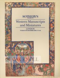 WESTERN MANUSCRIPTS AND MINIATURES