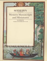 WESTERN MANUSCRIPTS AND MINIATURES