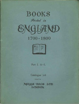 ENGLISH LITERATURE AND HISTORY OF THE 18TH CENTURY.
