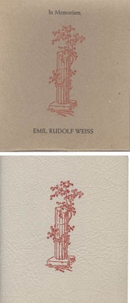 E.R. WEISS: THE TYPOGRAPHY OF AN ARTIST
