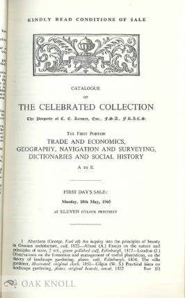 CATALOGUE OF THE CELEBRATED COLLECTION THE PROPERTY OF C.E. KENNEY, ESQ., F.S.A., F.R.I.C.S.