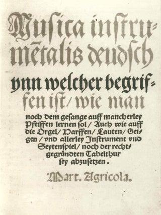 THE LEGACY OF SEBASTIAN VIRDUNG: AN ILLUSTRATED CATALOGUE OF RARE BOOKS FROM THE FREDERICK R. SELCH COLLECTION PERTAINING TO THE HISTORY OF MUSICAL INSTRUMENTS.