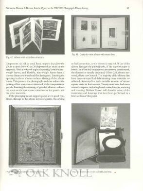 CONSERVATION OF SCRAPBOOKS AND ALBUMS, POSTPRINTS OF THE BOOK AND PAPER GROUP.