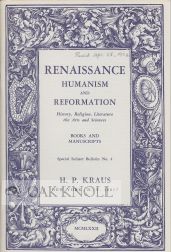 Order Nr. 106725 RENAISSANCE HUMANISM AND REFORMATION