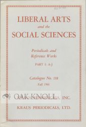 LIBERAL ARTS AND THE SOCIAL SCIENCES