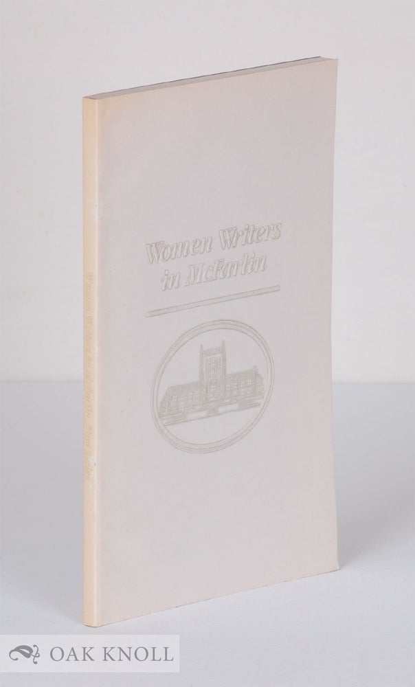 Order Nr. 106740 WOMEN WRITERS IN MCFARLIN SPECIAL COLLECTIONS