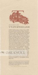 TYPOPHILES, SEPTEMBER 18, 1996