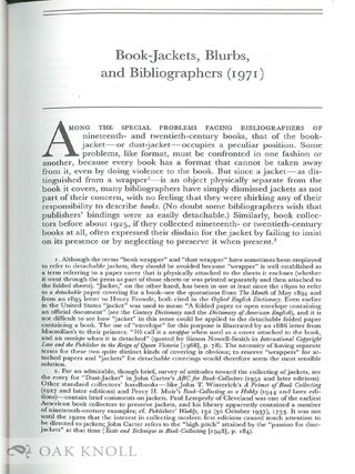BOOK-JACKETS: THEIR HISTORY, FORMS, AND USE