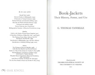 BOOK-JACKETS: THEIR HISTORY, FORMS, AND USE
