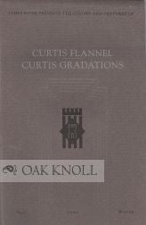 Order Nr. 107308 CURTIS FLANNEL, CURTIS GRADATIONS. TEXT, COVER, WRITING. Curtis.