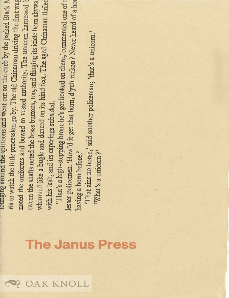 JANUS PRESS CHECKLIST 1990-