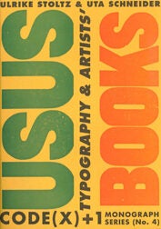 Order Nr. 107486 , TYPOGRAPHY, AND ARTISTS' BOOKS. Ulrike Stoltz, Uta Schneider