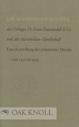 Order Nr. 107648 DIE SCHÖNSTEN BÜCHER DES VERLAGES DR. ERNST HAUSWEDELL & CO. UND DER...
