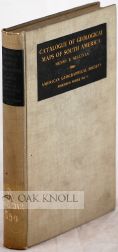 Order Nr. 107889 A CATALOGUE OF GEOLOGICAL MAPS OF SOUTH AMERICA. Henry B. Sullivan