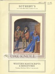 CATALOGUE OF WESTERN MANUSCRIPTS AND MINIATURES