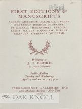 Order Nr. 108009 MODERN AMERICAN BOOKS & MANUSCRIPTS IN FINE CONDITION