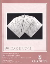 Order Nr. 108018 MODERN FIRST EDITIONS AND MANUSCRIPT LETTERS INCLUDING IMPORTANT LETTERS FROM...