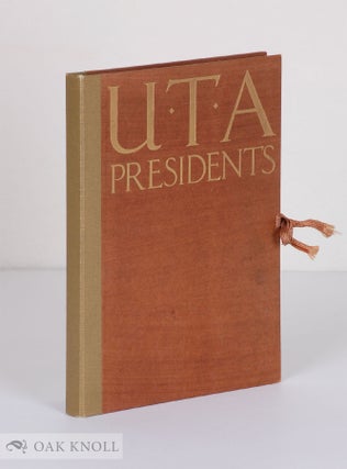Order Nr. 108061 U.T.A. PRESIDENTS, FORTY-SIXTH ANNUAL CONVENTION, UNITED TYPOTHETAE OF AMERICA,...