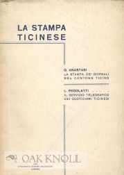 Order Nr. 108345 LA STAMPA TICINESE. Giovanni Anastasi, Lindoro Regolatti